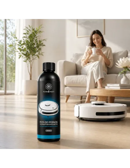 PURE NEST Płyn do robotów mopujących bez smug | Do paneli i płytek