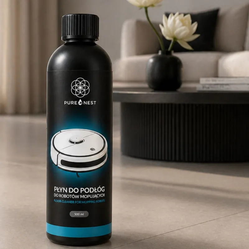 PURE NEST Płyn do robotów mopujących bez smug | Do paneli i płytek