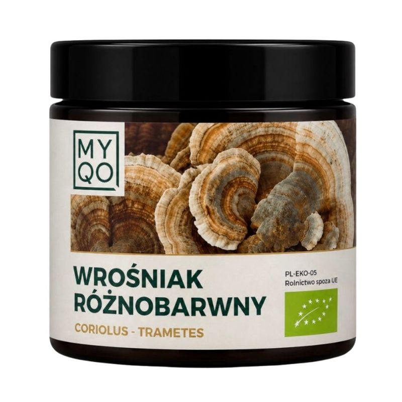 MYQO Wrośniak Różnobarwny BIO Nowa Formuła 90 kaps.