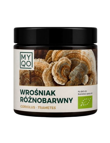 MYQO Wrośniak Różnobarwny BIO Nowa Formuła 90 kaps.