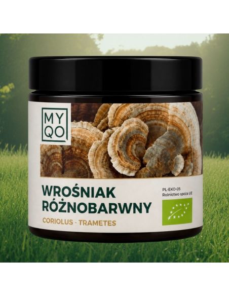 MYQO Wrośniak Różnobarwny BIO Nowa Formuła 90 kaps.
