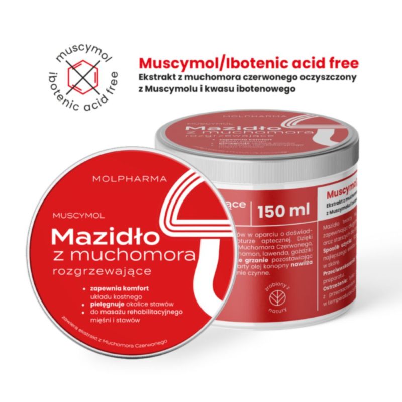 Mazidło z muchomora rozgrzewające Molpharma – Naturalna Ulga